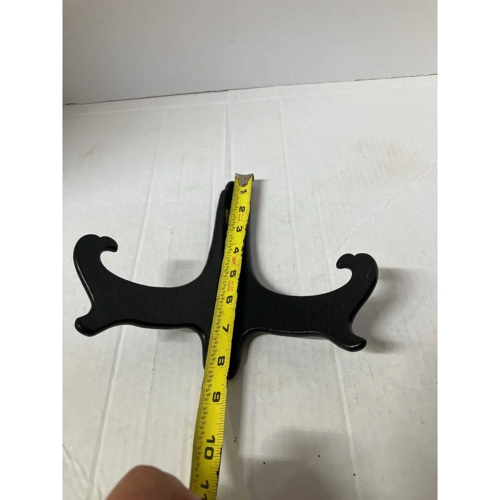 Black Wooden Easel Display Stand Folding‎ Picture Plate Holder Decorative